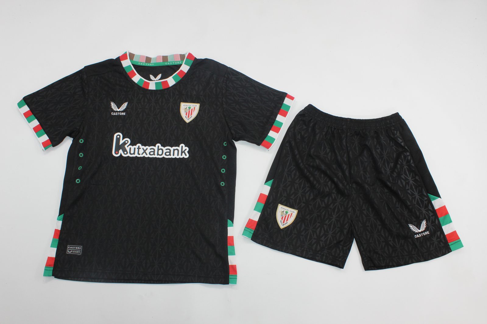 Kids-Athletic Bilbao 24/25 Fourth Black Soccer Jersey